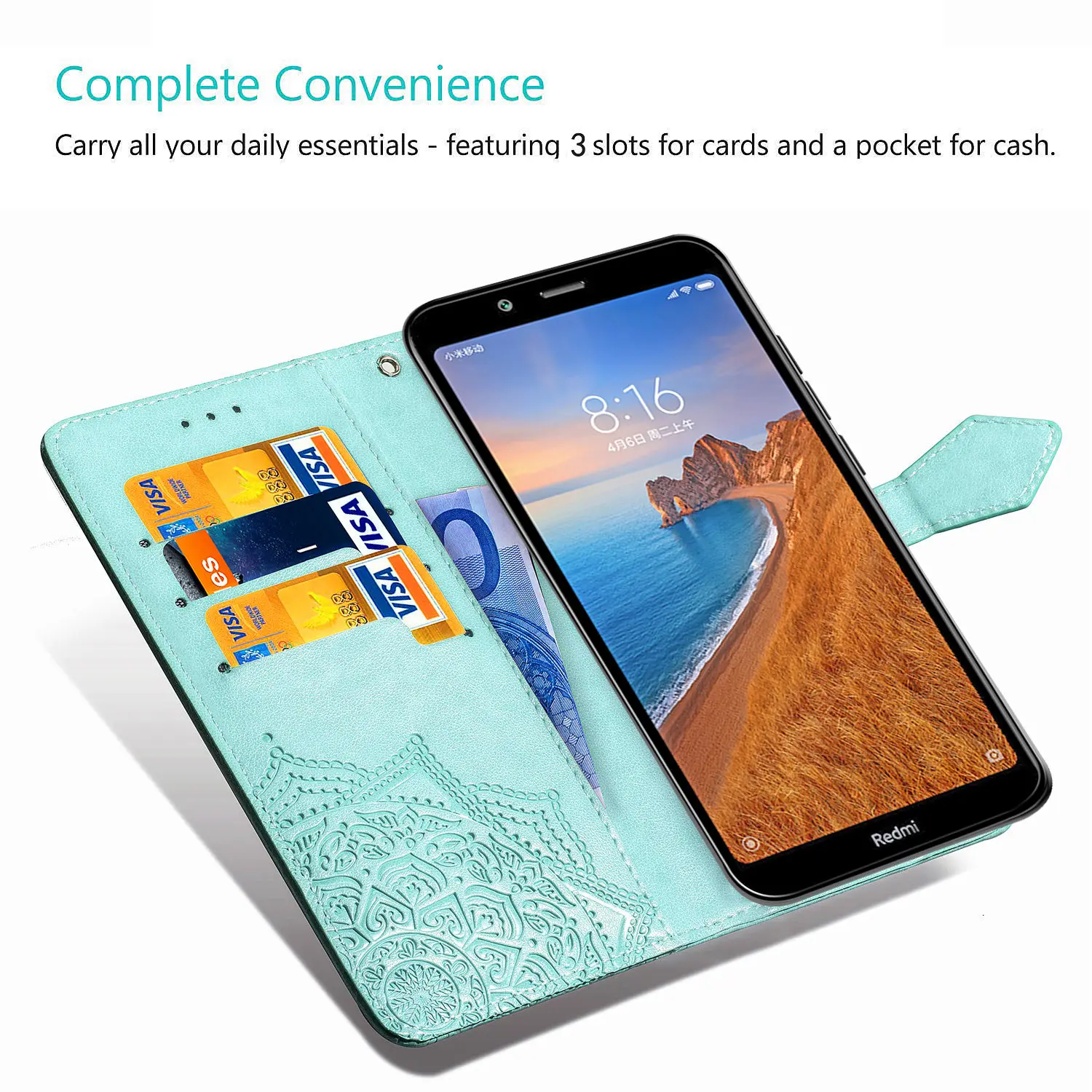 Для Xiaomi Redmi 7A чехол, силиконовый держатель для карт, кошелек, чехол для телефона s для Xiaomi Redmi Note 7A 7 A, кожаный чехол Redmi 7A, откидная крышка