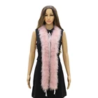 50 г пушистые перья индейки марабу, удаа, одежда, шитье, ремесла, перо, шаль, лента, украшение для свадебной вечеринки, 2 ярда