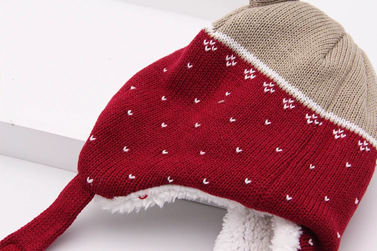 

Winter children's hat Christmas elk hat knit hat boys and girls snow caps baby warm hat