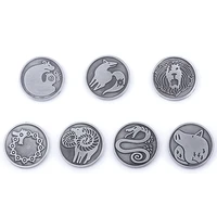 the seven deadly sins coin keychain tattoo coin keychain nanatsu no taizai meliodas diane round metal jewelry for fans collect