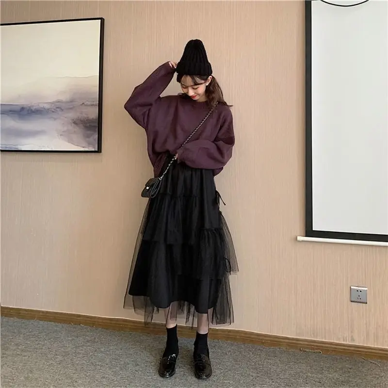 

Irregular gauze skirt women's spring 2020 new ins super fire mesh pengpeng skirt super fairy long skirt