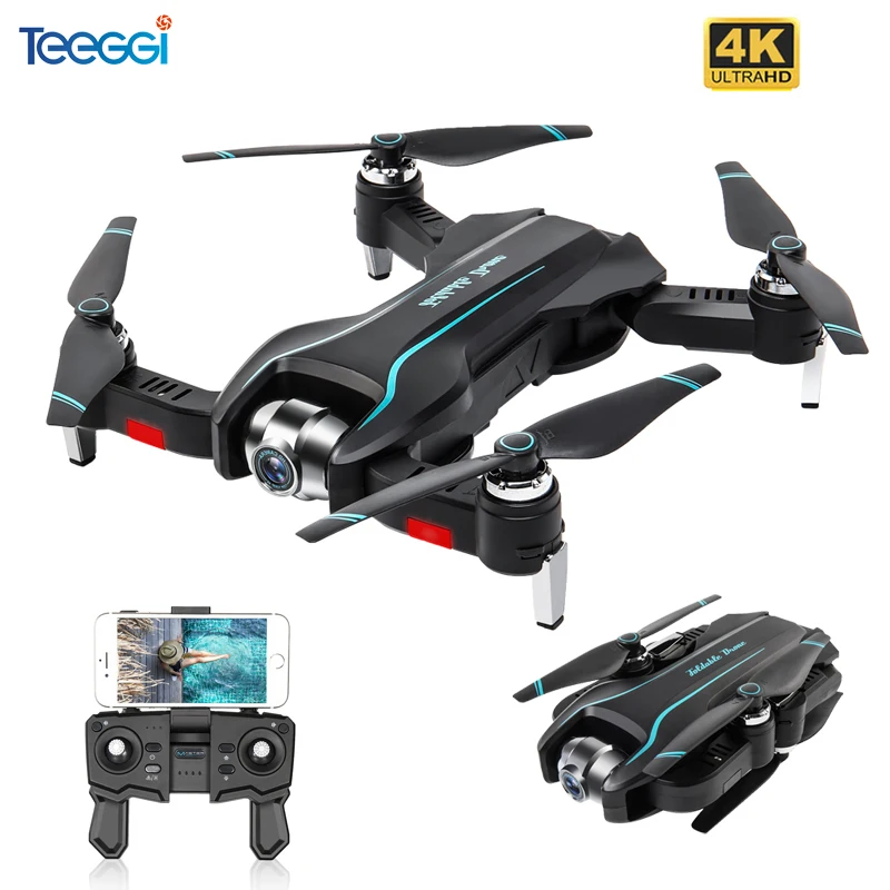 Радиоуправляемый Дрон S17 с регулируемой широкоугольной камерой 4K складной