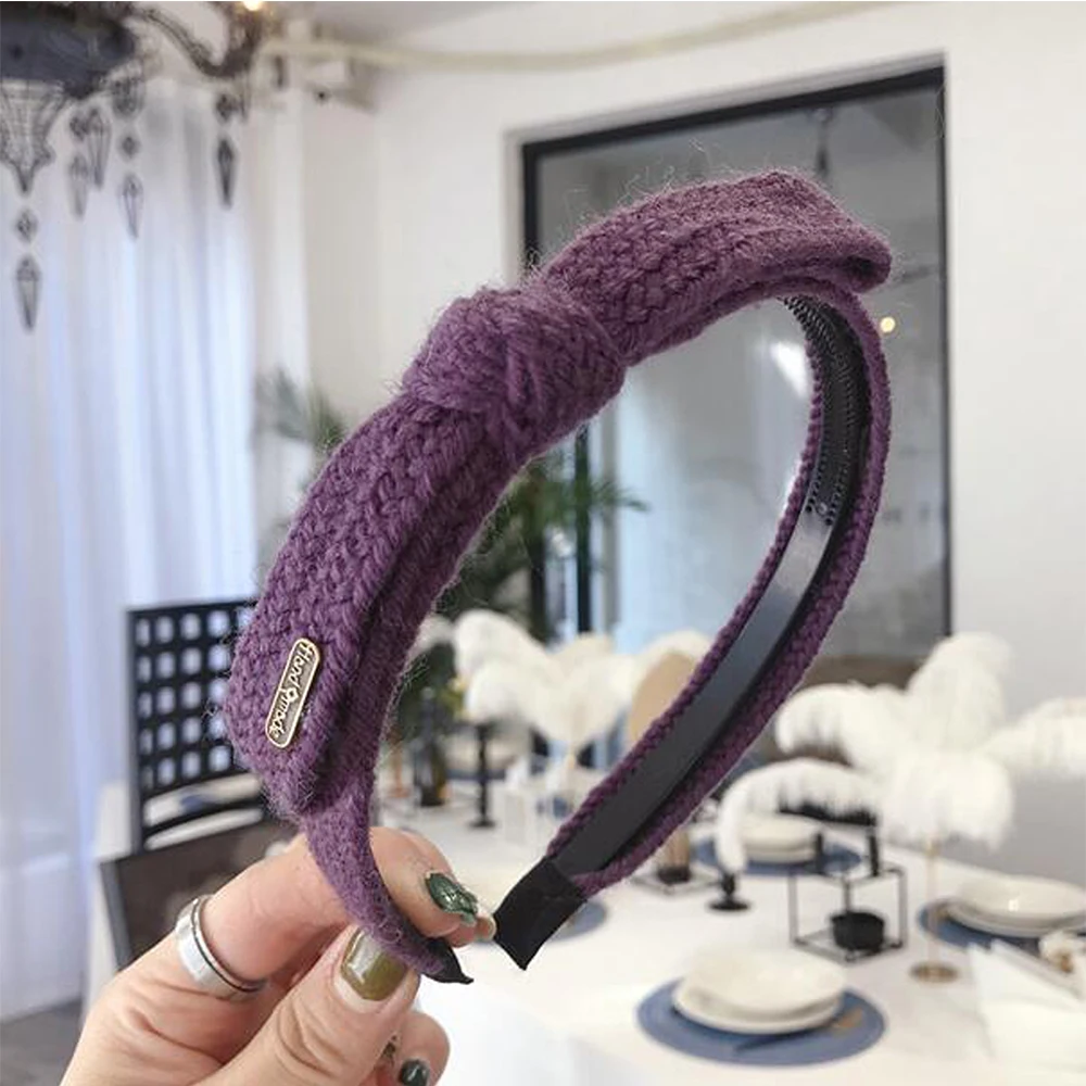 

1 Pcs New Fashion Women Knitted Headband Headwear Handmade Hairband Casual Elegant Hair Hoop Hair Accessories