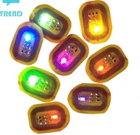 100pcslot diy nfc flash nail paste led bare chip smart luminous light sticker 7 colors nail art ha2240