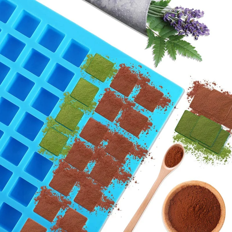 Силиконовые формы для леденцов 2 упаковки 126-полости квадратные шоколадные