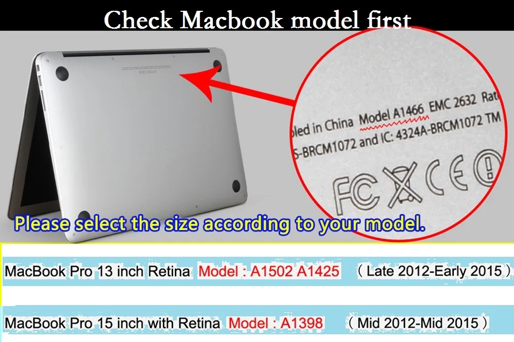 Чехол для клавиатуры с английской раскладкой Macbook Pro Retina 13 15 A1502 A1398 2015|Чехлы
