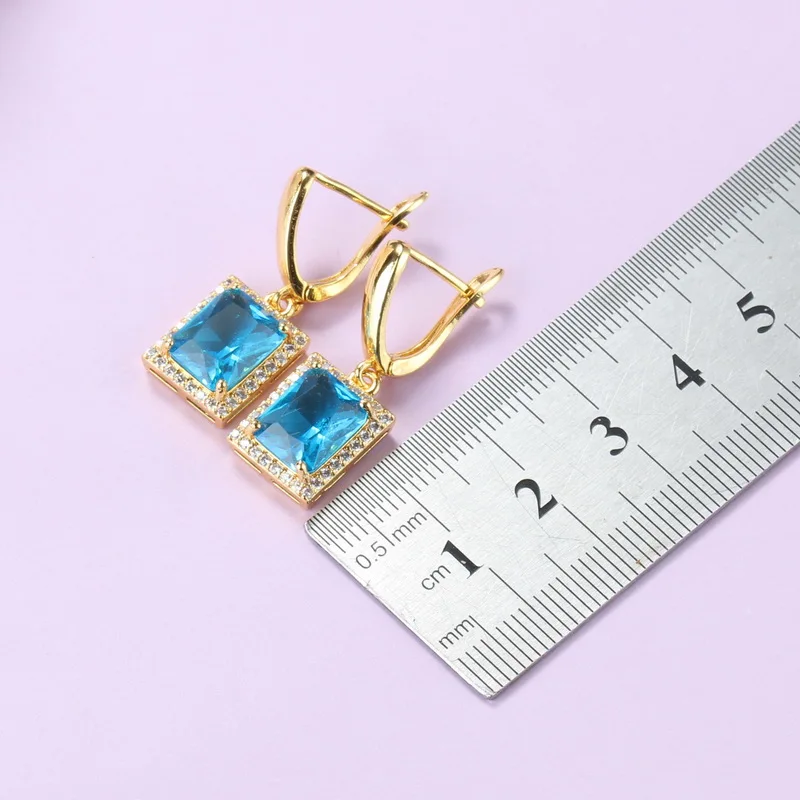 Набор ювелирных украшений золотого цвета для свадьбы помолвки модный костюм