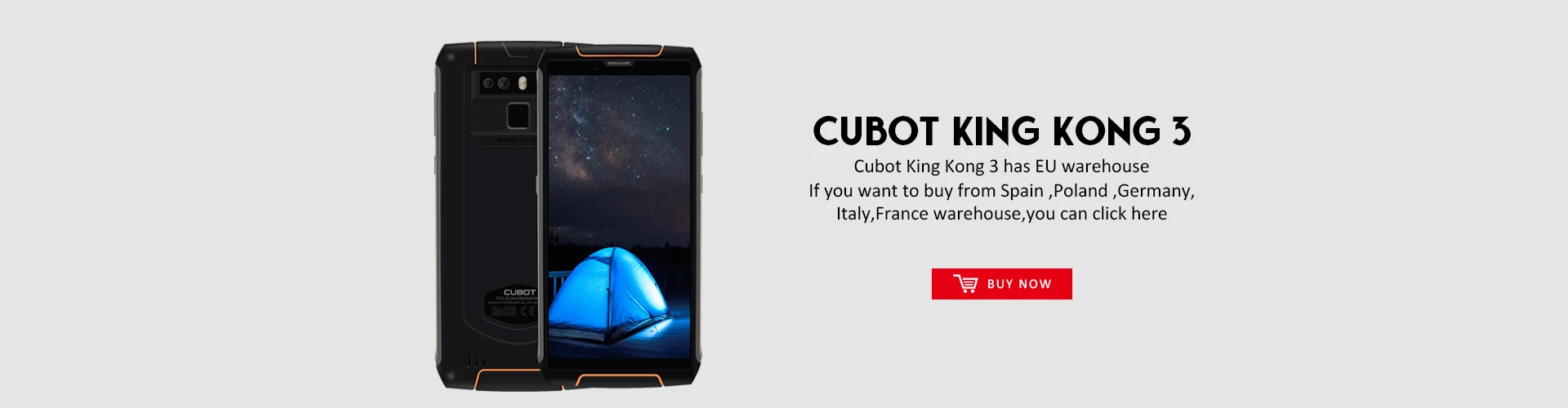 Cubot King Kong 3 IP68 водонепроницаемый смартфон Android 8,1 4 Гб 64 Гб MT6763T Восьмиядерный сотовый 5,5 ''18:9 6000 мАч Быстрая зарядка 16 МП