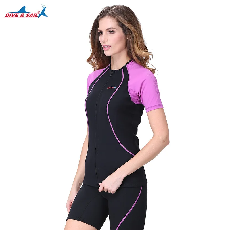 Неопреновый гидрокостюм SCR для мужчин и женщин 1 5 мм из двух частей с коротким