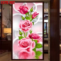 5D Diamond mosaic Red rose flower full square Round Drill embroidery cross stitch diamond painting Sale corridor home Art large