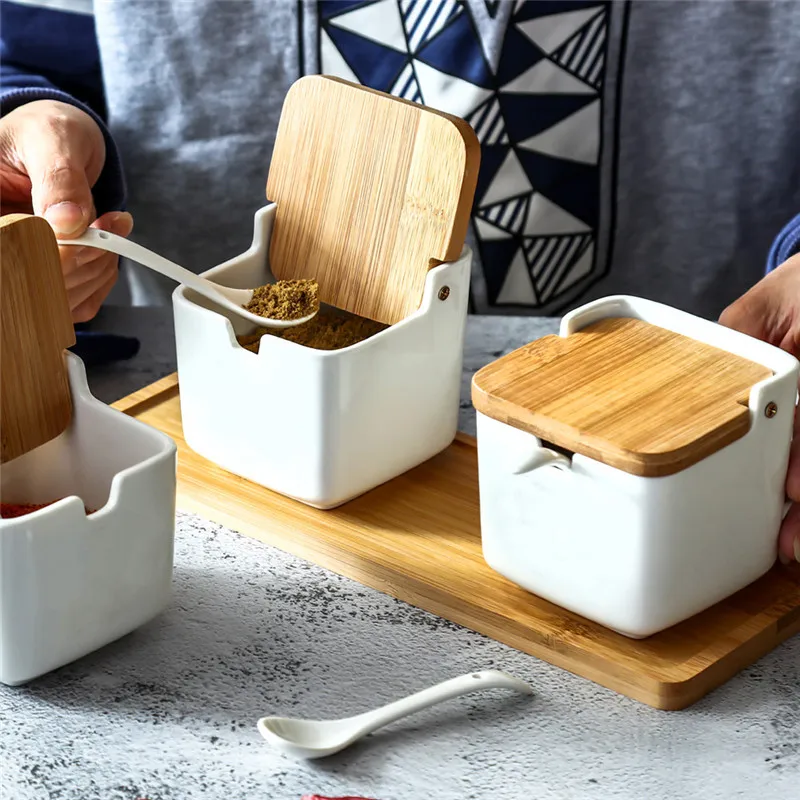 Европейский Креативный керамический флип-бачок для приправ контейнер хранения