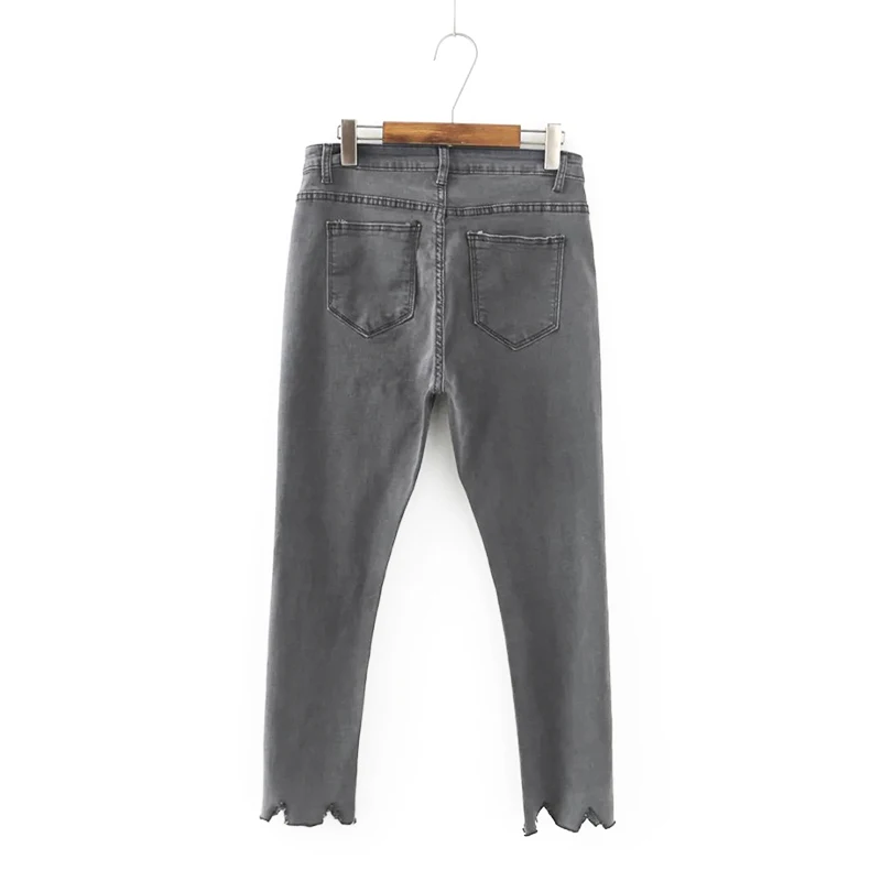 GOPLUS корейский стиль для женщин джинсы стрейтч большого Размеры с высокой талией