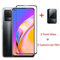 2pcs for oppo f19 pro plus glass for oppo f19 pro plus tempered glass film mobile phone screen protector hd camera len film