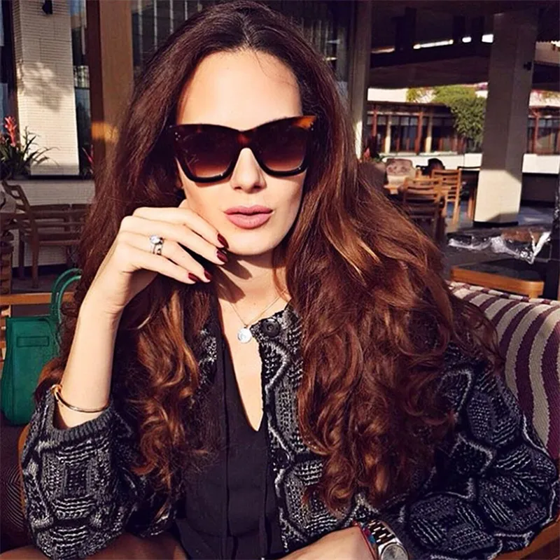 Женские винтажные очки кошачий глаз OLOEY Классические солнцезащитные с