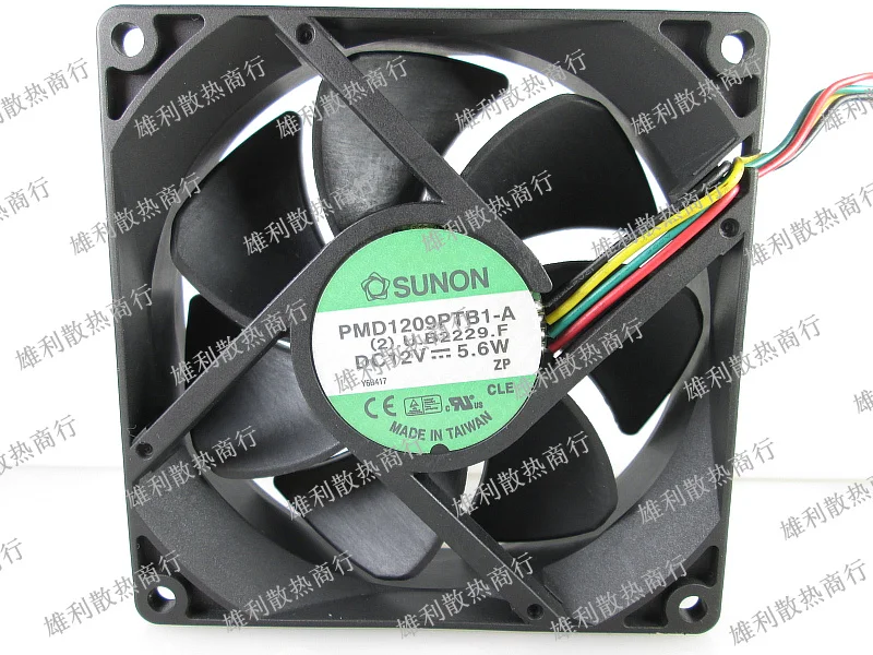 

Новый PMD1209PTB1-A 12V 5,6 W 9225 9 см 4 провода защиты электродвигателя Вентилятор охлаждения