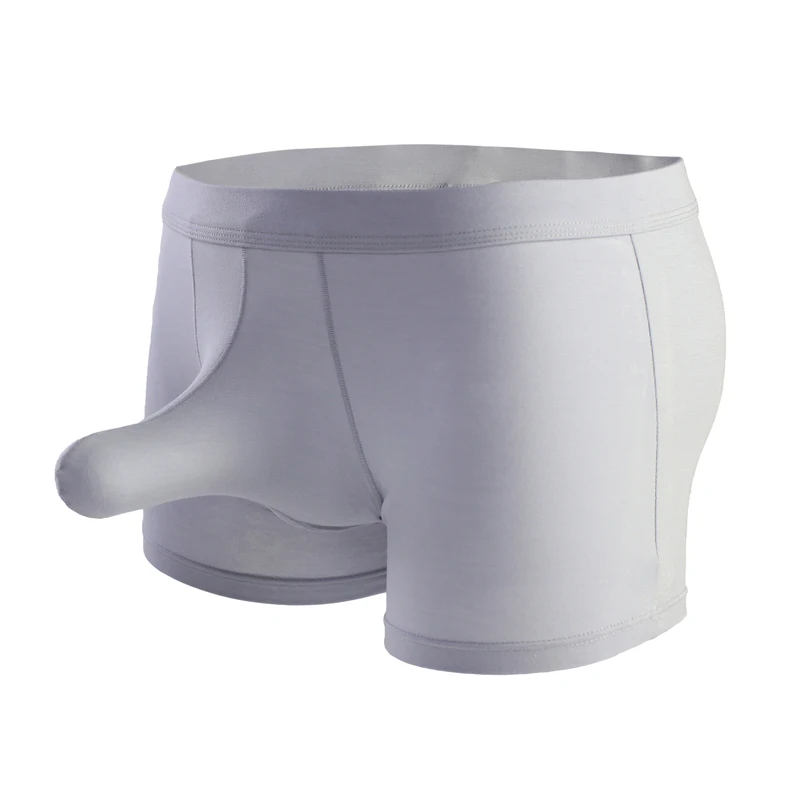 Трусы боксеры мужские из модала пикантное нижнее белье для пениса с большим