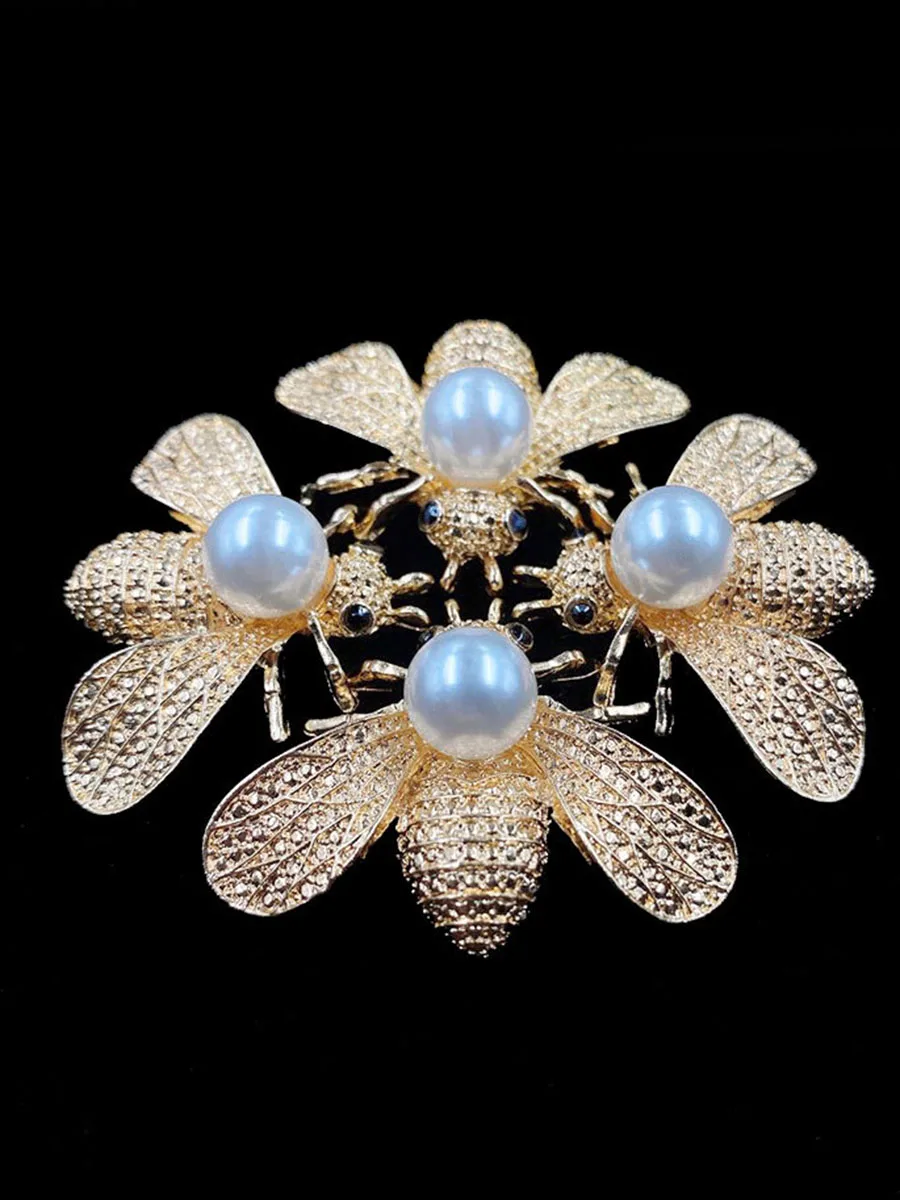 2020New 50 шт. Стразы пчелы с перламутровыми пуговицами для DIY аксессуары волос или