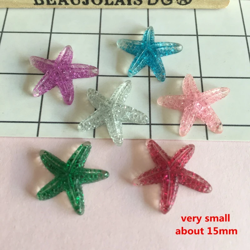 New Arrival Resin Adorable Colorful Starfish & Shell for Crafts Making Scrapbooking DIY Hair Bow Center | Дом и сад