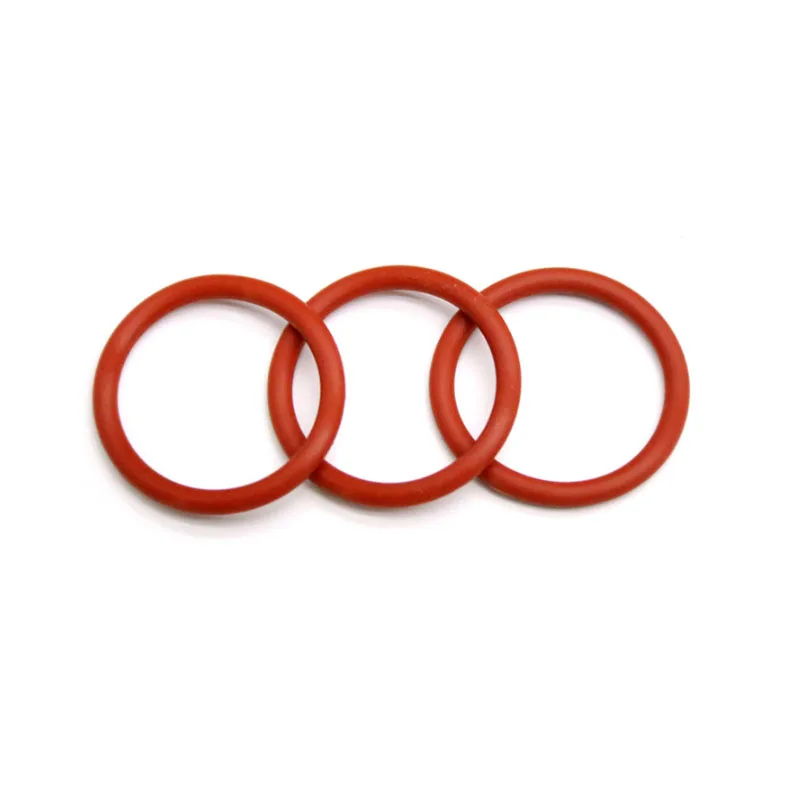 Красное Силиконовое резиновое уплотнительное кольцо толщиной 1/1.5/2/2.4/3/3.5/4/5 мм OD 31