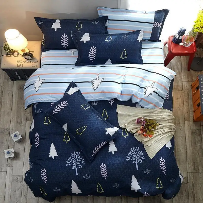 3-4Pcs/Set Bedding Set 25 Style Household Products Aloe Cotton Bed Leaves Animal Modern Sheet Pillowcase &amp Duvet Cover | Дом и сад