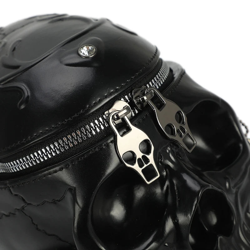 

Halloween Skull Women's Messenger Bag Fashion PU Leather Men's Shoulder Bag Skull Bag Children Gift Bag