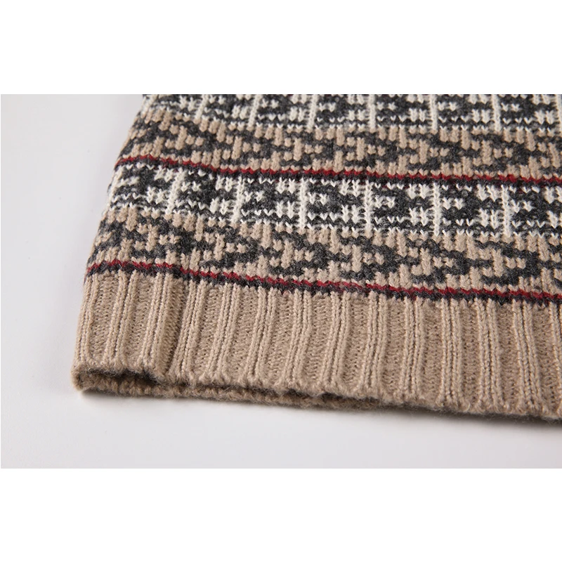 Женский винтажный свитер в полоску элегантный вязаный Свитер оверсайз с длинным