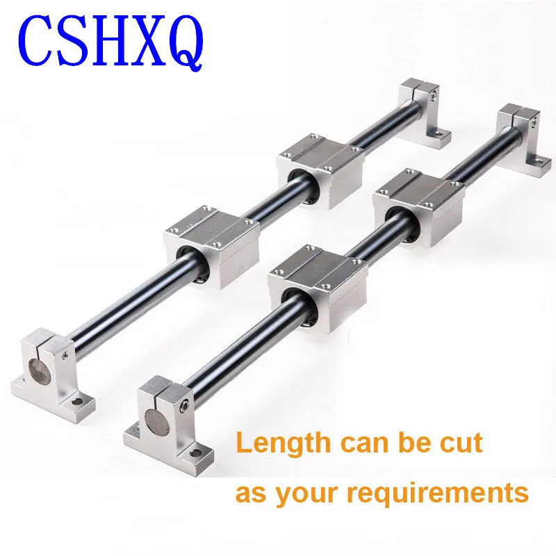 

Linear Rail Linear support for guide rail Shaft +Linear Bearing Housing SCS...UU+Linear Rail Clamp SK for DIY CNC Routers