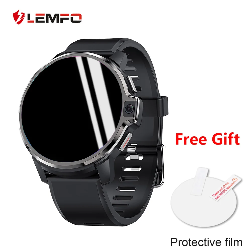 LEMFO LEMP Smart Watch 2021 LTE 4G Smartwatch Android 9.1 Dual System 128GB GPS 1050 Mah Man Camera For Men | Электроника