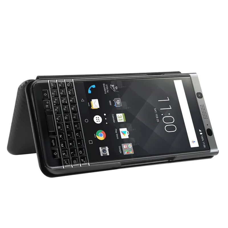 For BlackBerry Keyone Case Fashion Carbon Fiber PC Hard Card Holder Slim Leather for Wallet Flip Cover | Мобильные телефоны и