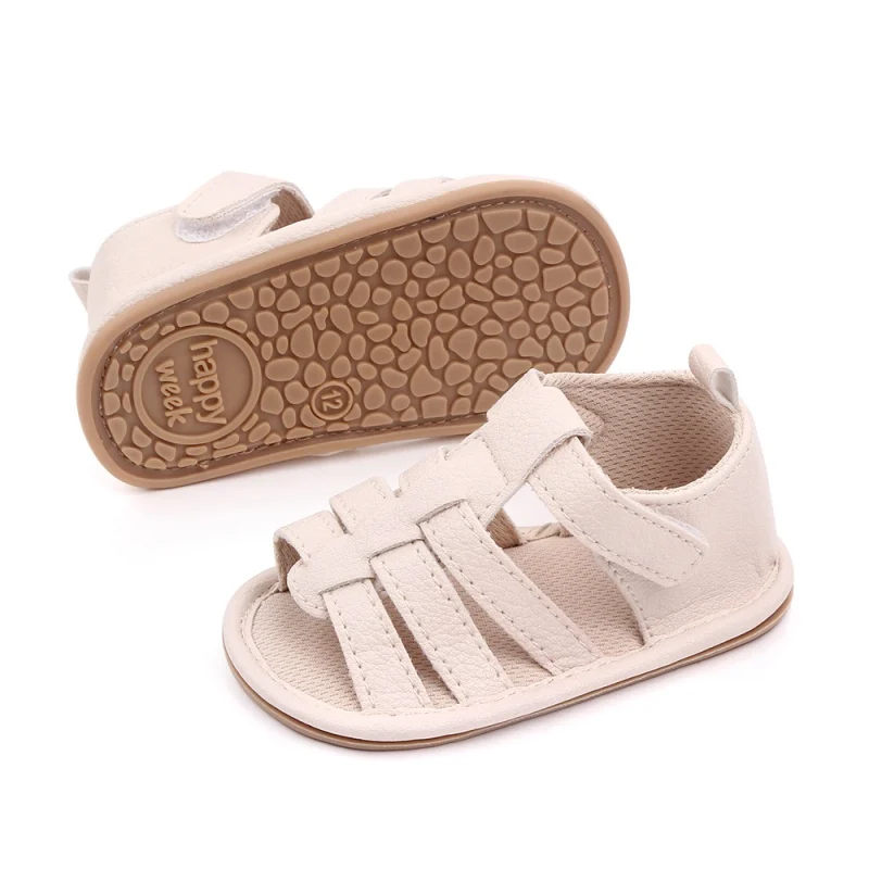 

Fashion Newborn 2022 Infant Baby Girls 0-18M Sandals Prewalker Non-slip PU Leather Shoes