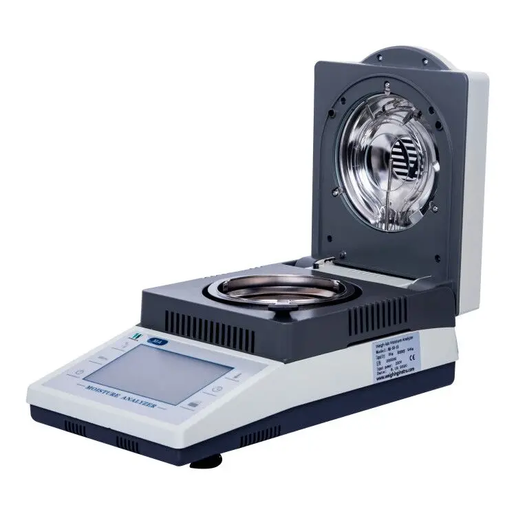 

Free Shipping 50g/110g 0.01g 0.001g Touch Screen Lab Halogen Grain Digital Moisture Balance Meter Tester Analyzer