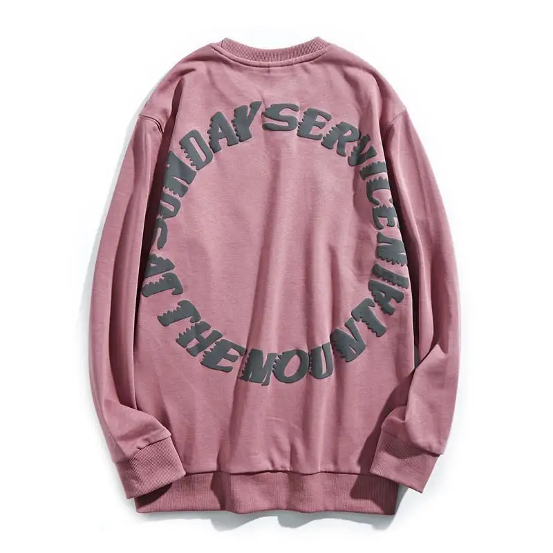 

Retro hip hop B loose letter couple coat for men and women