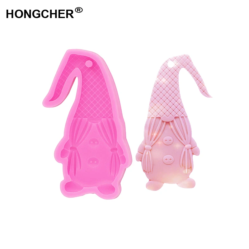 

New Gnomish keychain mold, dwarf earring mould Santa silicone mold cake silicone mold kitchen baking cooking gadgets Clay mould