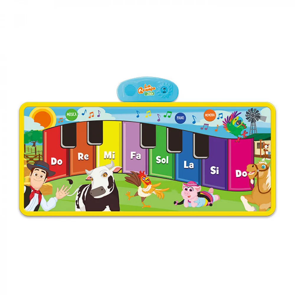 

La Granja De Zenon 80*42.5CM Baby Musical Piano Mat with three modes Fitness Carpet For infant Early Education Toys