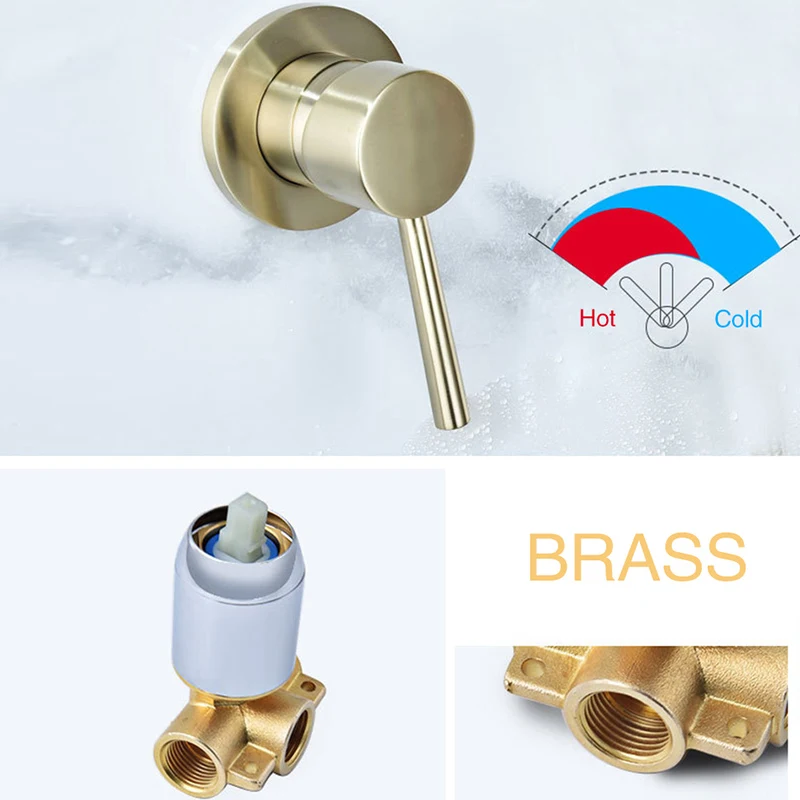 Матовый золотой черный твердый латунный набор распылителей для унитаза и биде