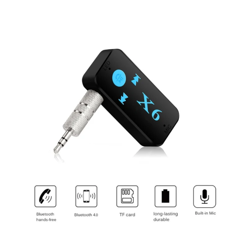 

2 в 1 беспроводной Bluetooth 5,0 приемник адаптер 3,5 мм разъем для автомобильной музыки аудио Aux A2dp ресивер для наушников гарнитура