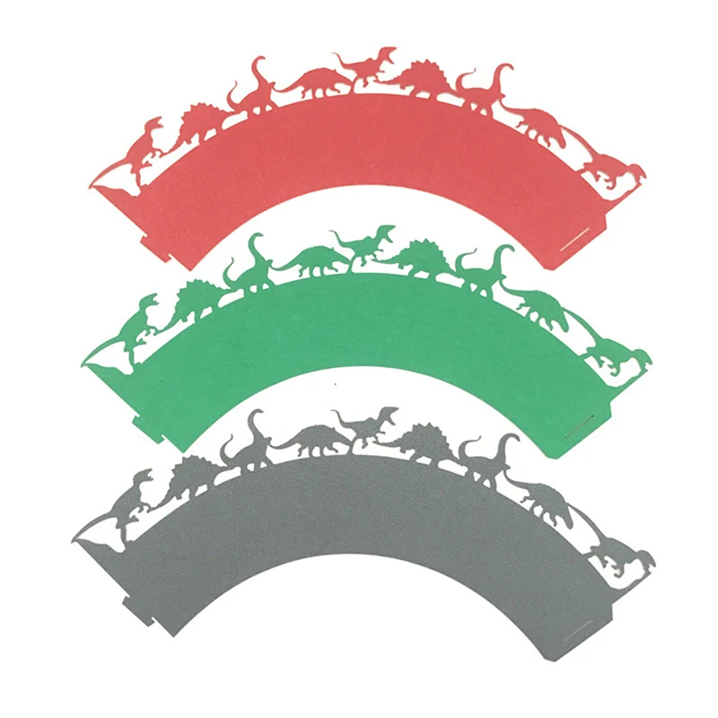 TPXCKz горячая Распродажа (12 шт./лот) черный динозавр Лазерная резка кружева обертка