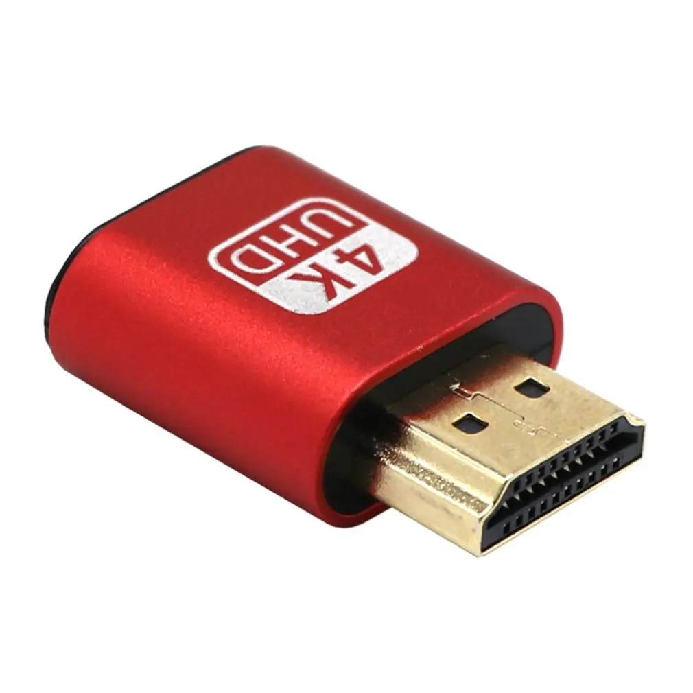 VGA Virtual Display Adapter HDMI-compatible 1.4 DDC EDID Dummy Plug Display Emulator Play Support 1920x1080P For Video Card