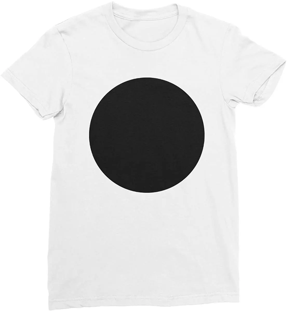 

Black Circle Women's T-Shirt Graphic Geometric Shape Tee New T Shirts Summer 2020 Pure Cotton Breathable Crew Neck Tshirt
