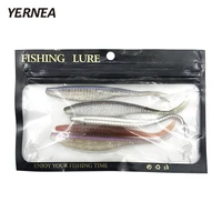 new 5pcslot 6 9 g 13 cm 5 color optional two color soft bait fishing lure manual silicone imitation bionic road sub lure