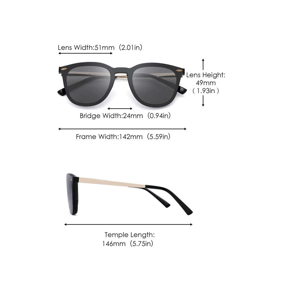 

JM Sunglasses for Women Men Vintage HFX0012