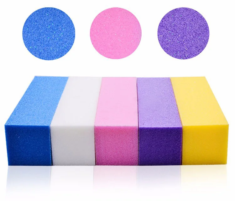 4 шт./лот шлифовальная губка пилка для ногтей буферный блок УФ гель лака сделай