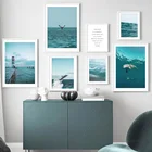 Маяк морские волны пляж Дельфин цитаты стены искусства холст картина скандинавские плакаты и принты настенные картинки для декора гостиной