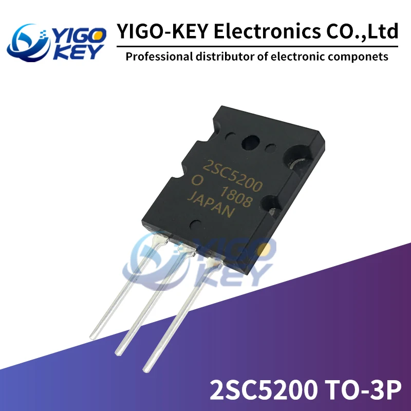 

Новый и оригинальный 50 шт. 2SC5200 TO-3P C5200 TO-3PL 5200