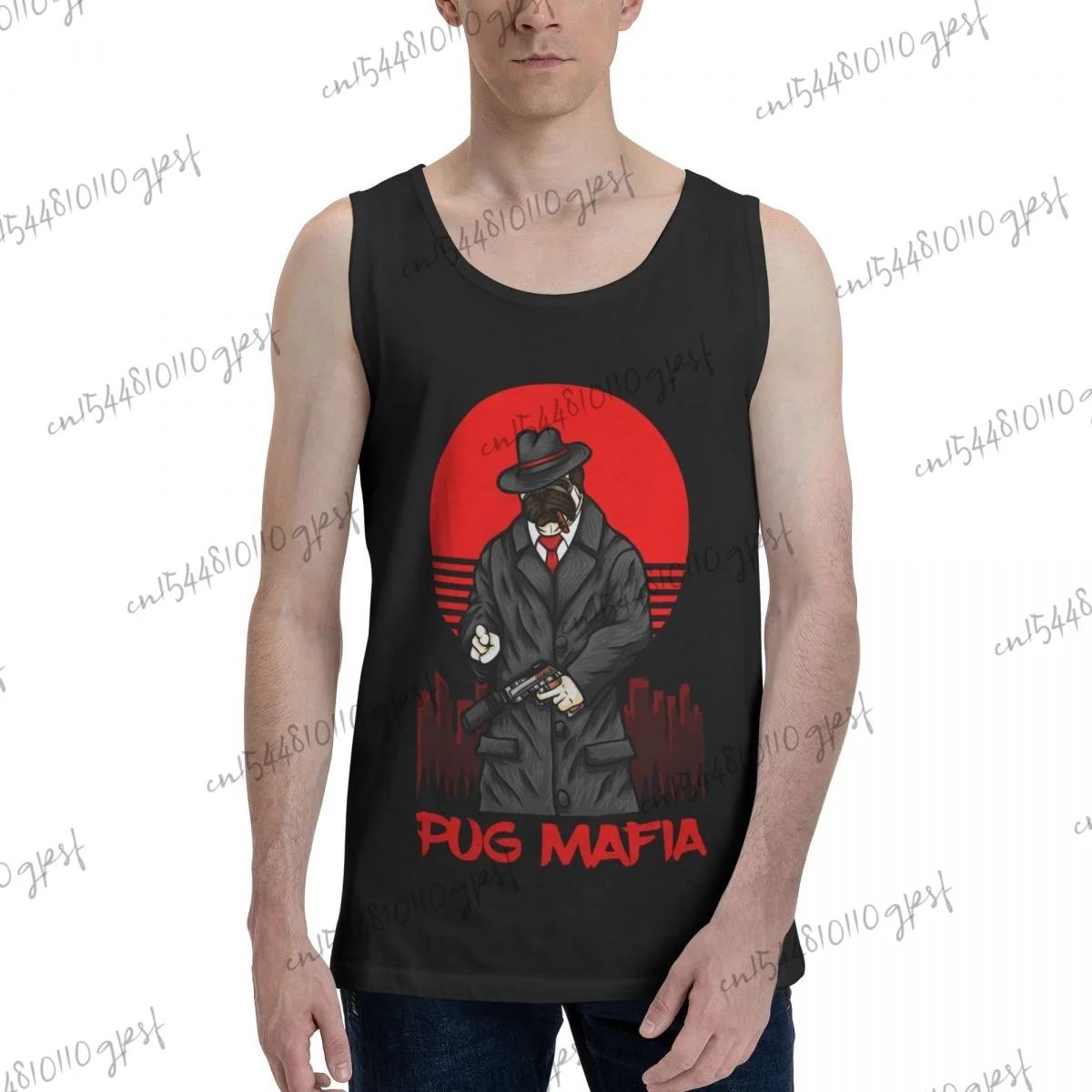 

basquetbol tank top Pug Mafia Black tank top ropa