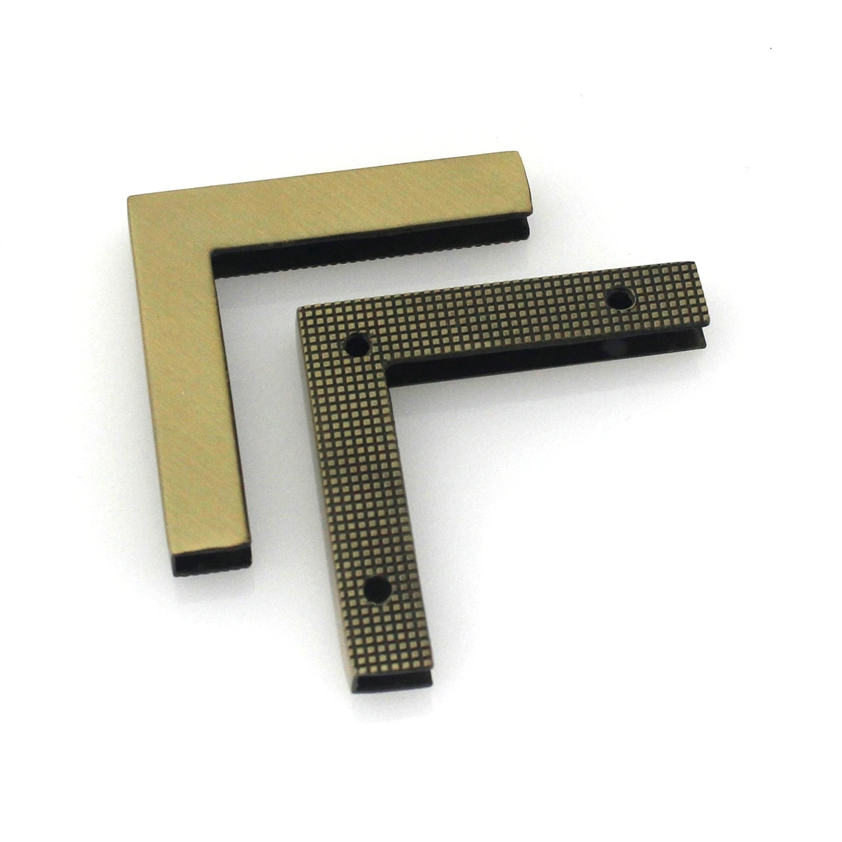 Ein Paar rechtwinklige Metall-Kantenschnallen für Taschen, Eckschrauben, Clip-Kanten, Schutzverschluss für Lederhandwerk, Hardware-Zubehör – Detail 9