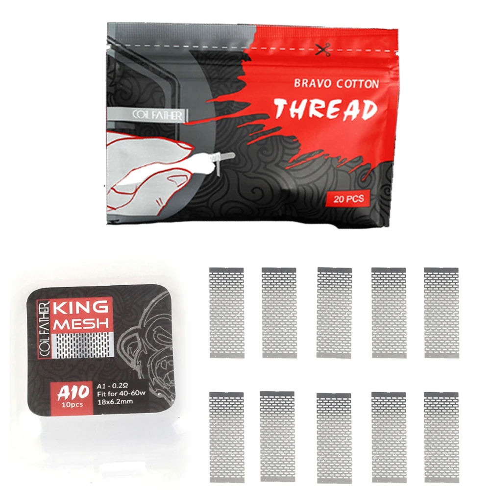 

Coil Father Mesh Bravo Cotton Threads 0.2ohm Coil for Zeus X Mesh RTA Vape Coil Electronic Cigarette