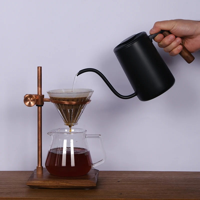 TIMEMORE Store-estante de caf&eacute; hecho a mano V60, altura ajustable, rotaci&oacute;n de 360 grados, soporte para filtro de caf&eacute;-1