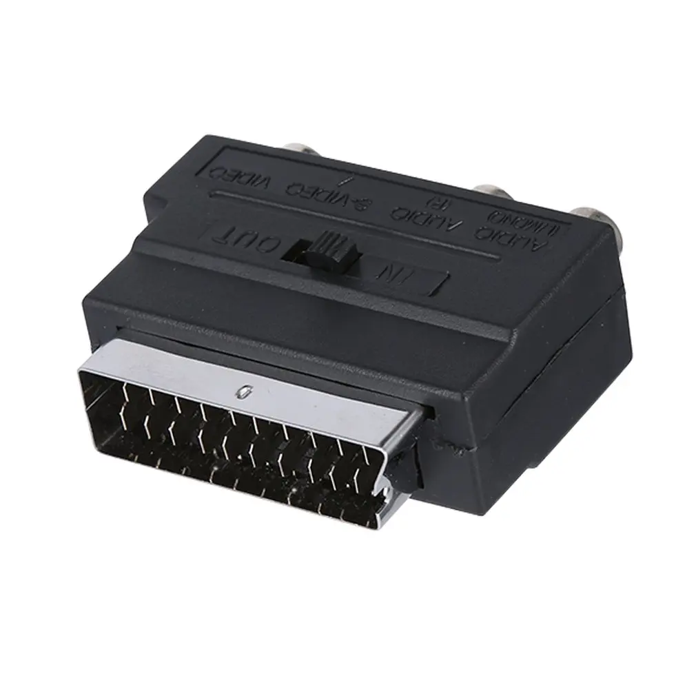 Адаптер RGB Scart на 3 RCA S Video Композитный SVHS AV TV Audio для видеорегистратора