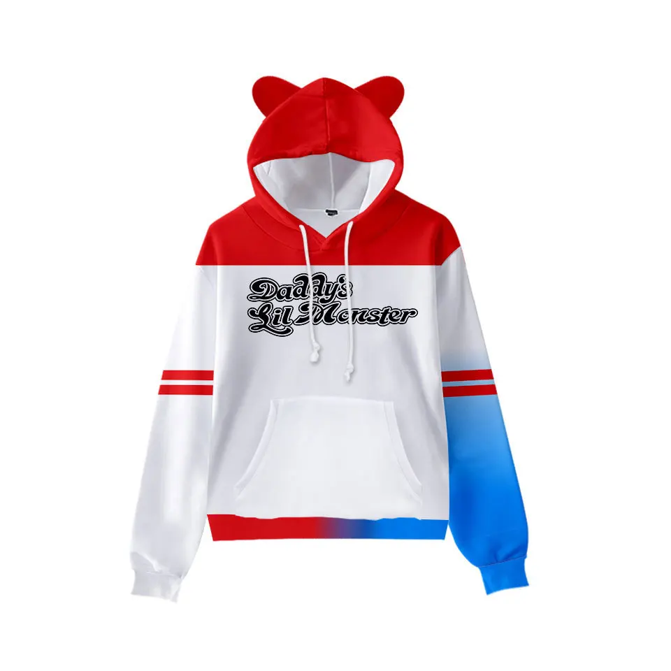 

Модные женские толстовки в стиле хип-хоп с изображением птиц добычи ха-ха, смешные модные повседневные толстовки с капюшоном и 3D-принтом кош...